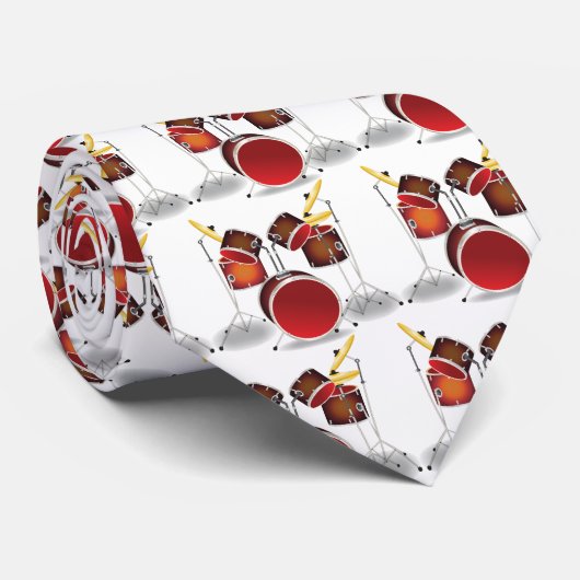 Drum Kit Stropdas (Opgerold)