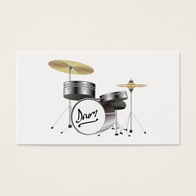 Drum Kit Visitekaartje (Voorkant)