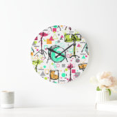 Drum Kit: Waterverf Memphis Retro. Grote Klok (Huis)