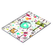 Drum Kit: Waterverf Memphis Retro. Notitieboek (Linkerzijde)