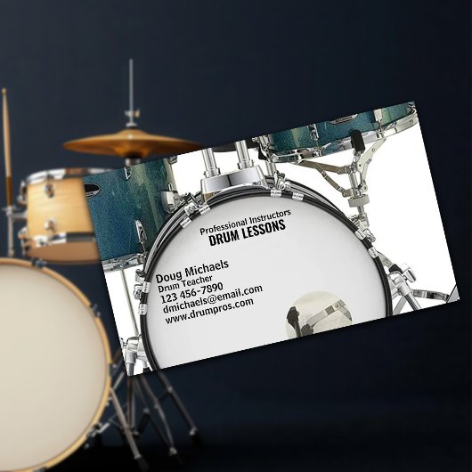 Drum leraar visitekaartje