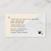 Drum leraar visitekaartje (Achterkant)