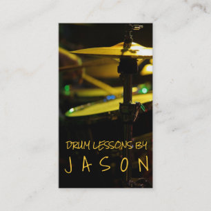 Drum Lessons Instrument Music-instructeur Visitekaartje