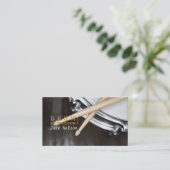 Drum Lessons, Instrument, Music Visitekaartje (Staand voorkant)