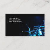 Drum Lessons Music-instructie Visitekaartje (Achterkant)