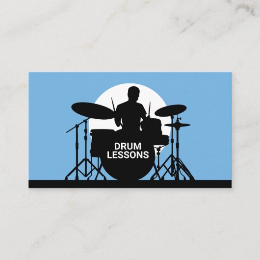 Drum Lessons Visitekaartje (Voorkant)