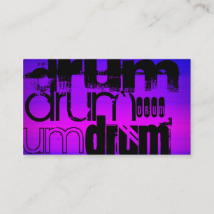 Drum; Levendig Violet Blauw en Magenta Visitekaartje