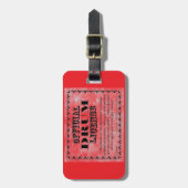 Drum-licentie Bagagelabel (Voorkant verticaal)