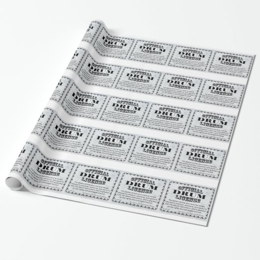 Drum-licentie Cadeaupapier (Uitgerold)