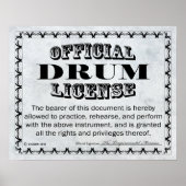 Drum-licentie Poster (Voorkant)