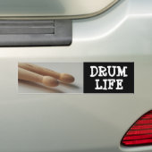 Drum Life Drummer Drumsticks Koel Bumpersticker (Op auto)