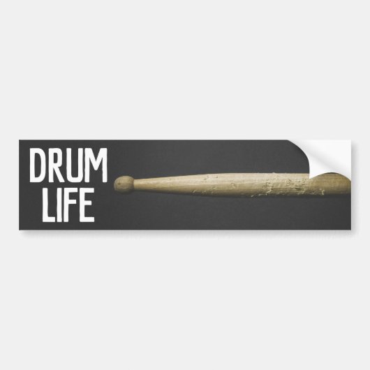 Drum Life Drumstick Percussionist Drummer Musicus Bumpersticker (Voorkant)