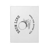 drum line - all about bass marking band notitieblok (Linkerzijde)