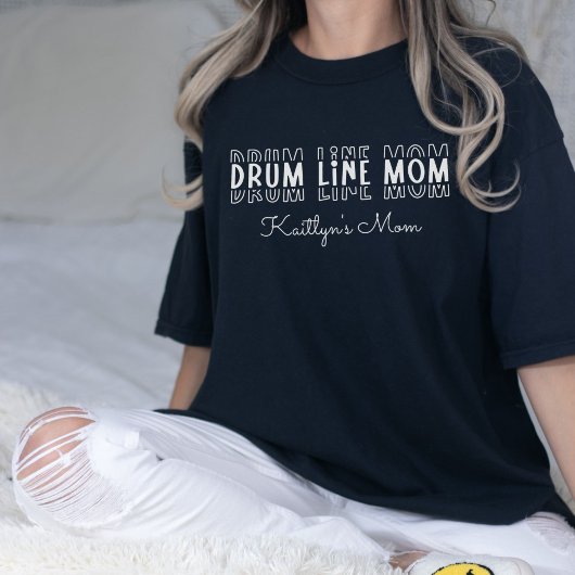 Drum Line Marching Band Mom  T-shirt
