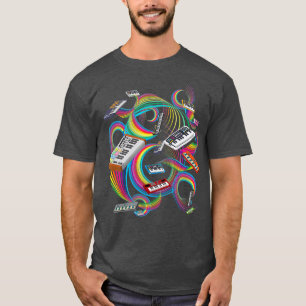 Drum Machine Muziek Producent Synth voor Mannen T-shirt
