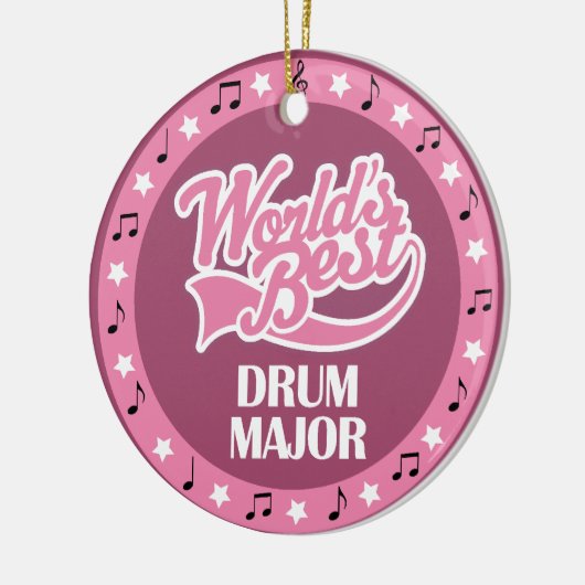 Drum Majoor Gift voor haar Keramisch Ornament (Links)