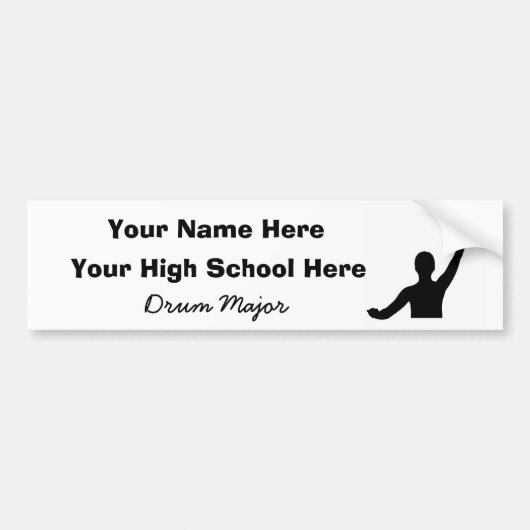 Drum Major Bumpersticker (Voorkant)