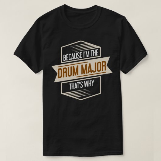 Drum Major Drums Drummer T-shirt (Design voorkant)