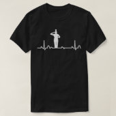Drum Major Heartbeat Shirt Marchingband (Design voorkant)