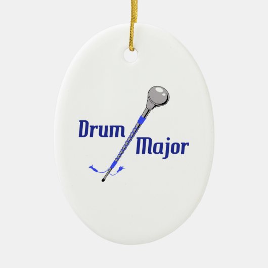 DRUM MAJOR KERAMISCH ORNAMENT (Voorkant)