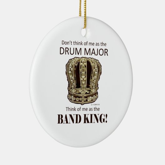 Drum Major King Keramisch Ornament (Rechts)