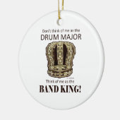 Drum Major King Keramisch Ornament (Links)