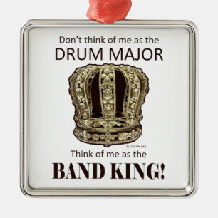 Drum Major King Metalen Ornament