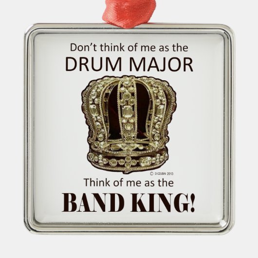 Drum Major King Metalen Ornament (Voorkant)