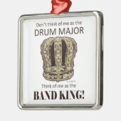 Drum Major King Metalen Ornament (Links)