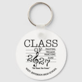 DRUM MAJOR Klas van 2027 Marching Band Sleutelhang Sleutelhanger (Voorkant)