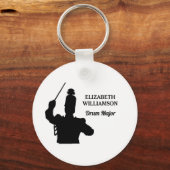DRUM MAJOR Klas van 2027 Marching Band Sleutelhang Sleutelhanger (Achterkant)