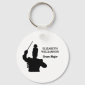 DRUM MAJOR Klas van 2027 Marching Band Sleutelhang Sleutelhanger (Achterkant)