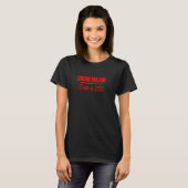 Drum Major Klasse van 2025 Marching Band Red Text T-shirt (Voorkant volledig)