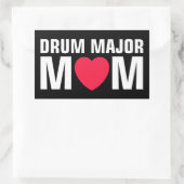 Drum Major Mam - Marching Band Rechthoekige Sticker (Tas)