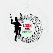 Drum Major Marching Band Kerst Ornament (Voorkant)