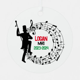 Drum Major Marching Band Kerst Ornament