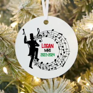 Drum Major Marching Band Kerst Ornament