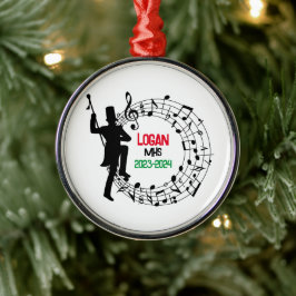 Drum Major Marching Band Kerst Ornament