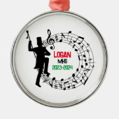 Drum Major Marching Band Kerst Ornament (Voorkant)
