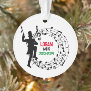 Drum Major Marching Band Kerst Ornament