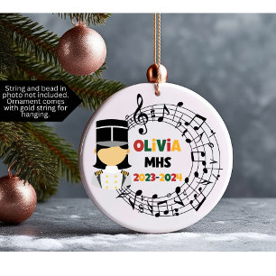 Drum Major Marching Band Kerst Ornament