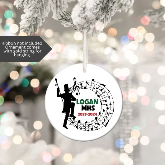 Drum Major Marching Band Kerst Ornament