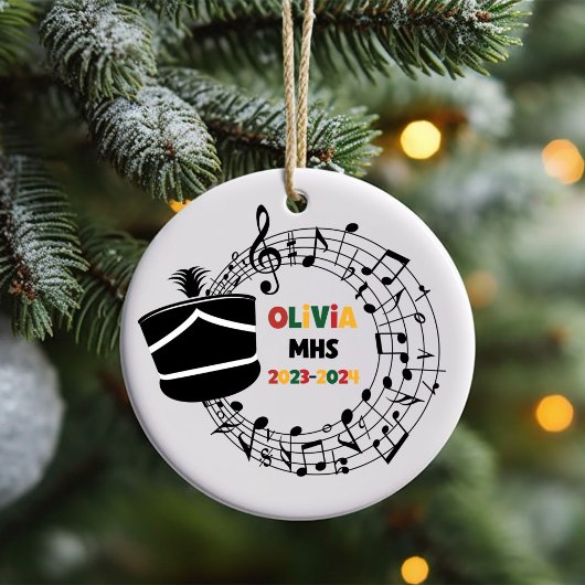 Drum Major Marching Band Kerst Ornament