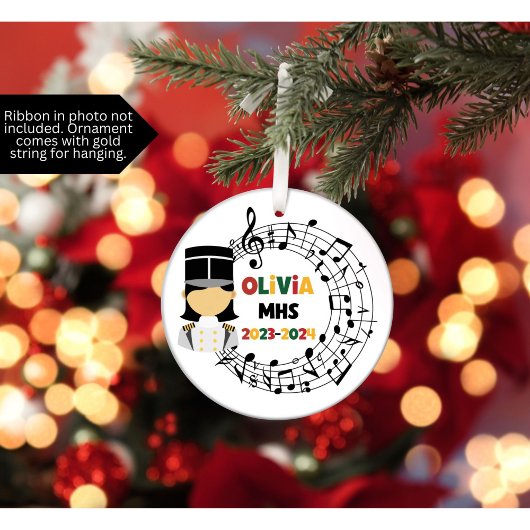 Drum Major Marching Band Kerst Ornament