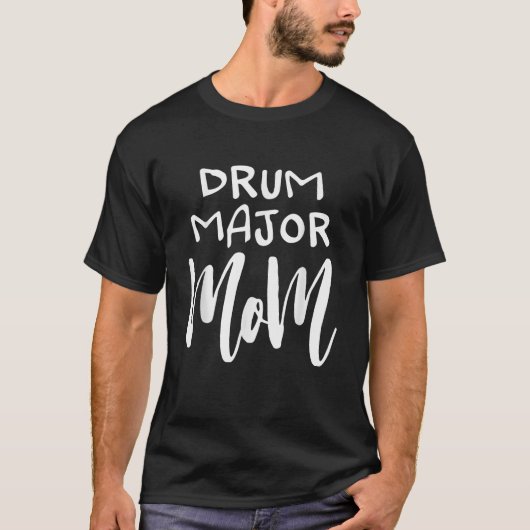 Drum Major Mom Marching Band Grappig Kerstcadeau T-shirt (Voorkant)