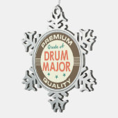 Drum Major Music Band Gift Tin Sneeuwvlok Ornament (Rechts)