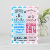 Drum Major of Cheerleader Gender Reality Invitatio Kaart (Staand voorkant)