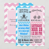 Drum Major of Cheerleader Gender Reality Invitatio Kaart (Voorkant / Achterkant)