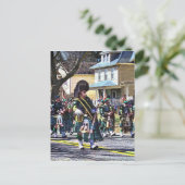 Drum Major of Pipe Band Briefkaart (Staand voorkant)