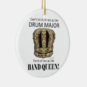 Drum Major Queen Keramisch Ornament (Rechts)